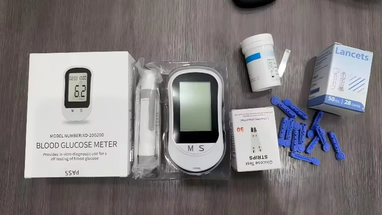 At-Home Blood Sugar Monitoring Kit (with strips)